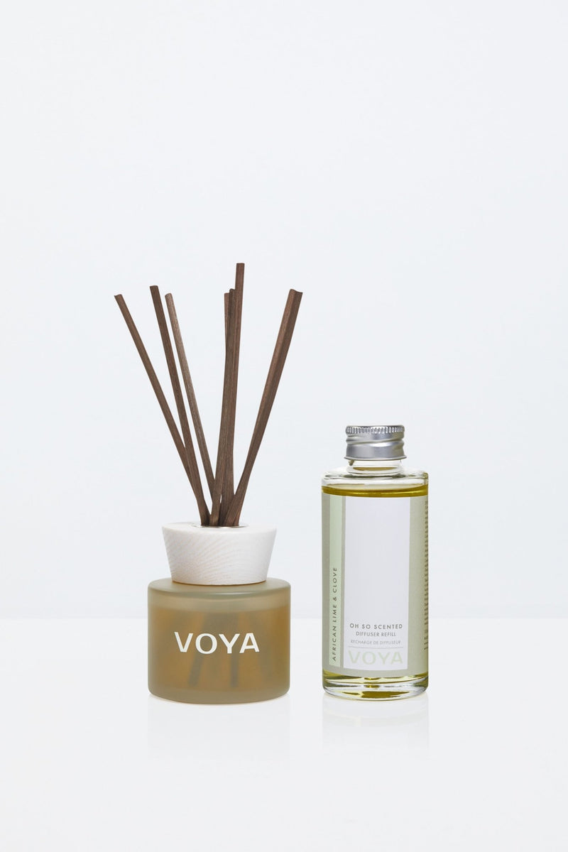 Voya Reed Diffuser and Refill bundle in African Lime & Clove Scent