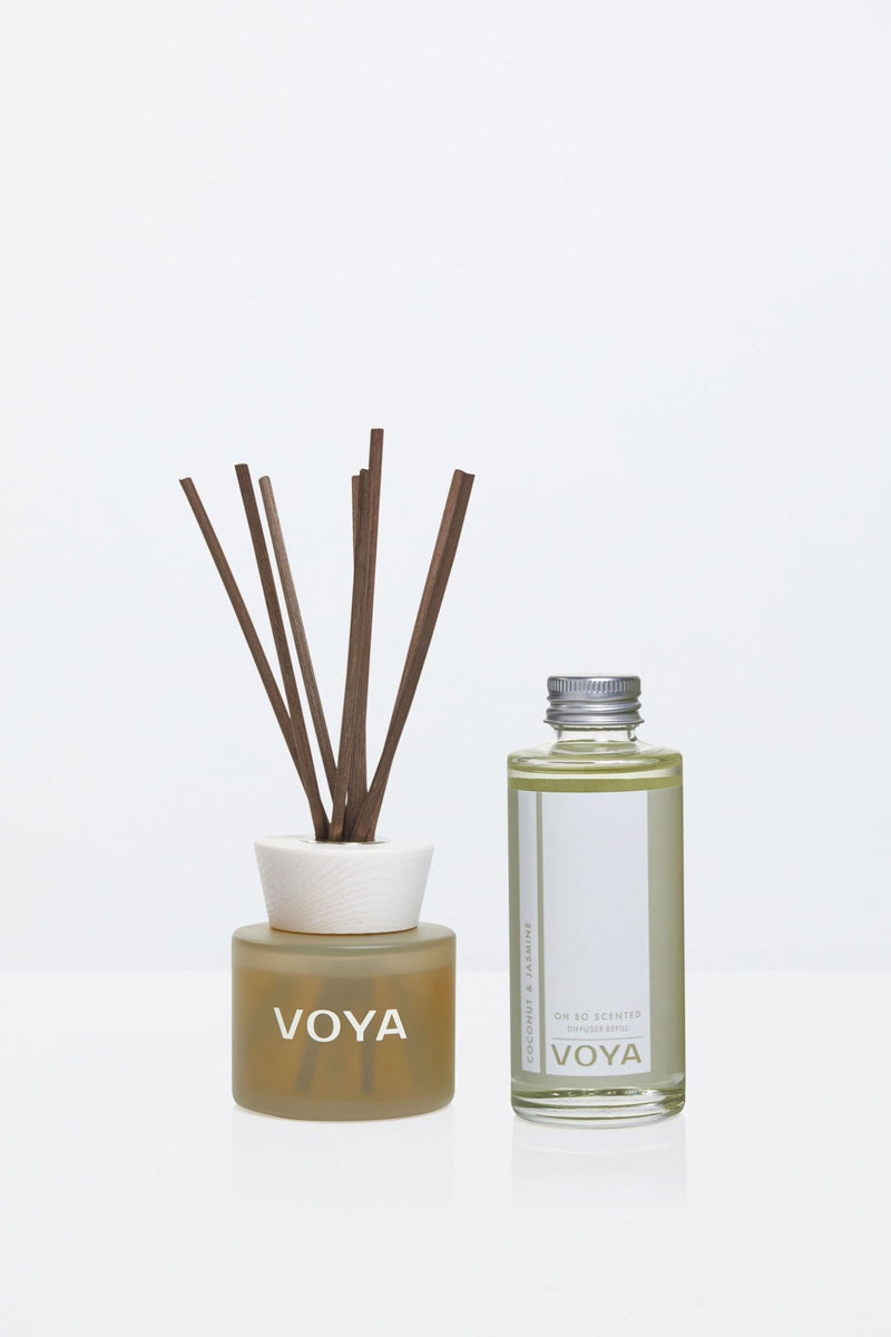 Coconut & Jasmine Reed Diffuser & Refill Bundle - VOYA Organic Beauty