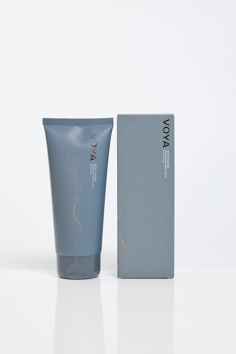 voya organic energising body wash for men's skin