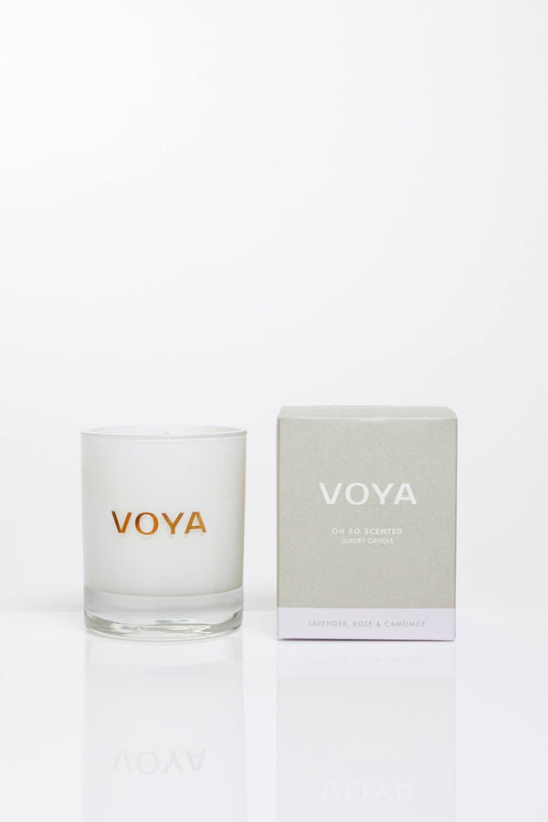 voya lavender essential oil scented candle 