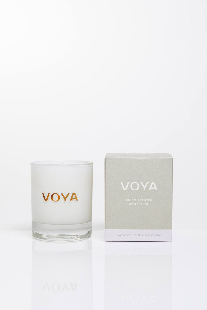 voya lavender essential oil scented candle 