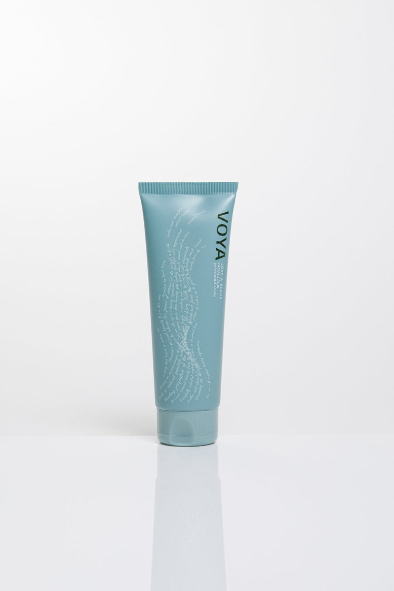 voya organic exfoliating face scrub, love a scrub