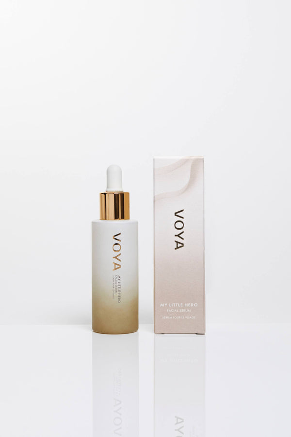 voya my little hero organic face serum with outer box