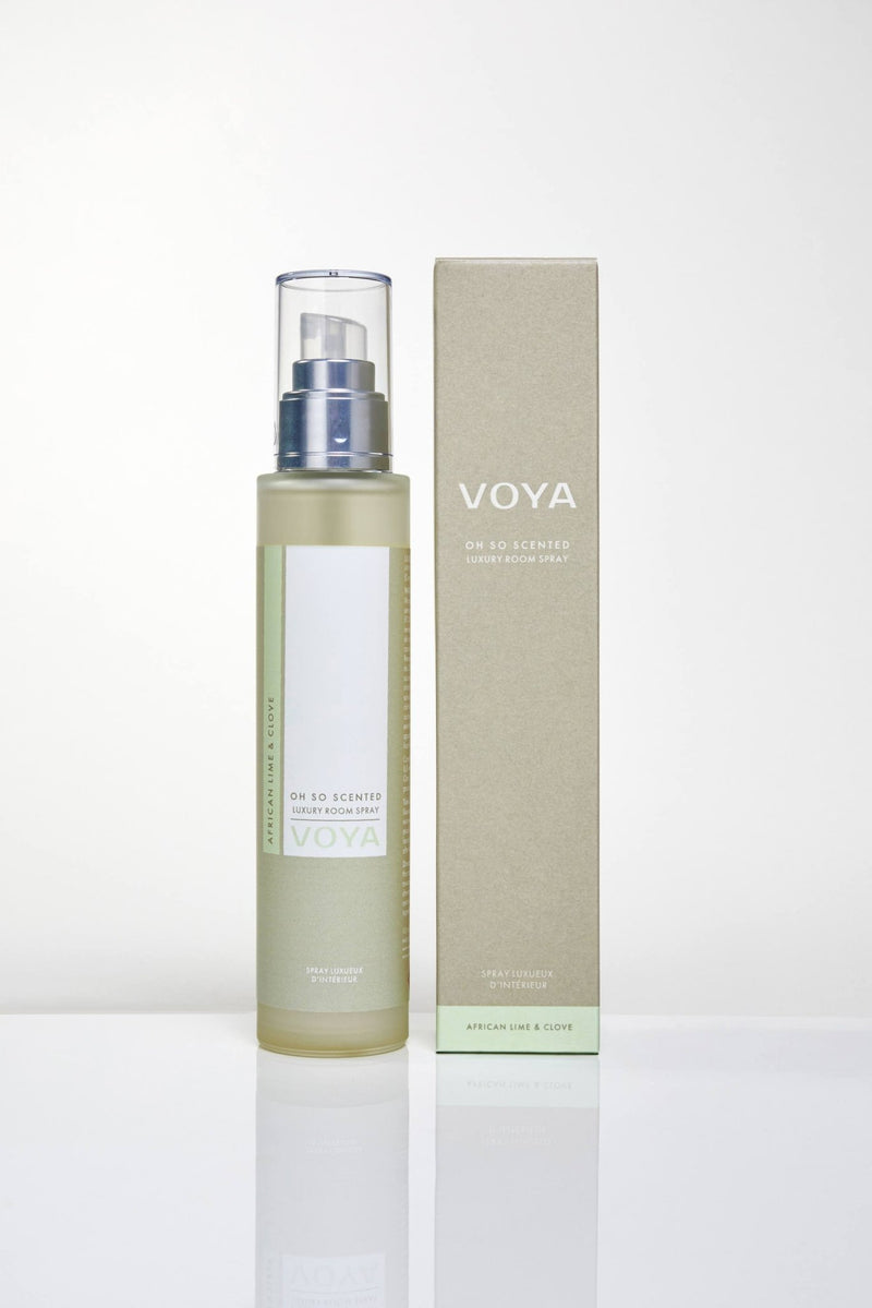 voya natural room spray air refresher, African lime and clove scent